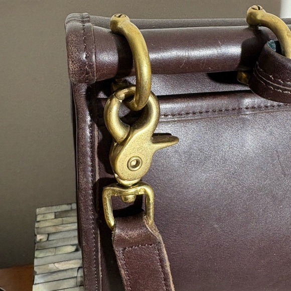 Vintage Coach Willis Brown Leather Satchel Crossbody - Picture 4 of 7